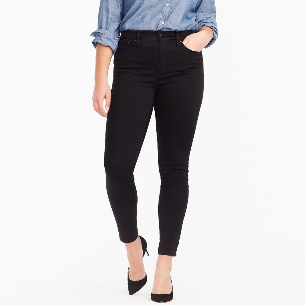 J Crew 10" highest-rise toothpick jean